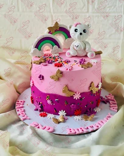 Teddy Bear Rainbow Cake Faisalabad