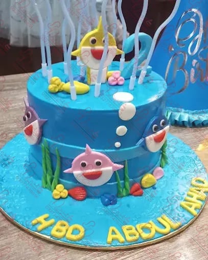 Baby Shark Two Tier Cake Faisalabad