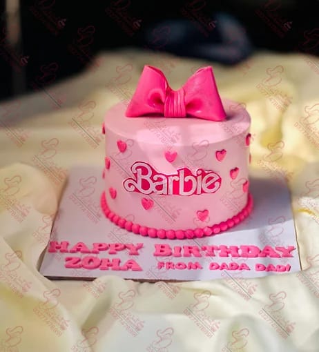 Pink Barbie Baby Girl Cake Faisalabad