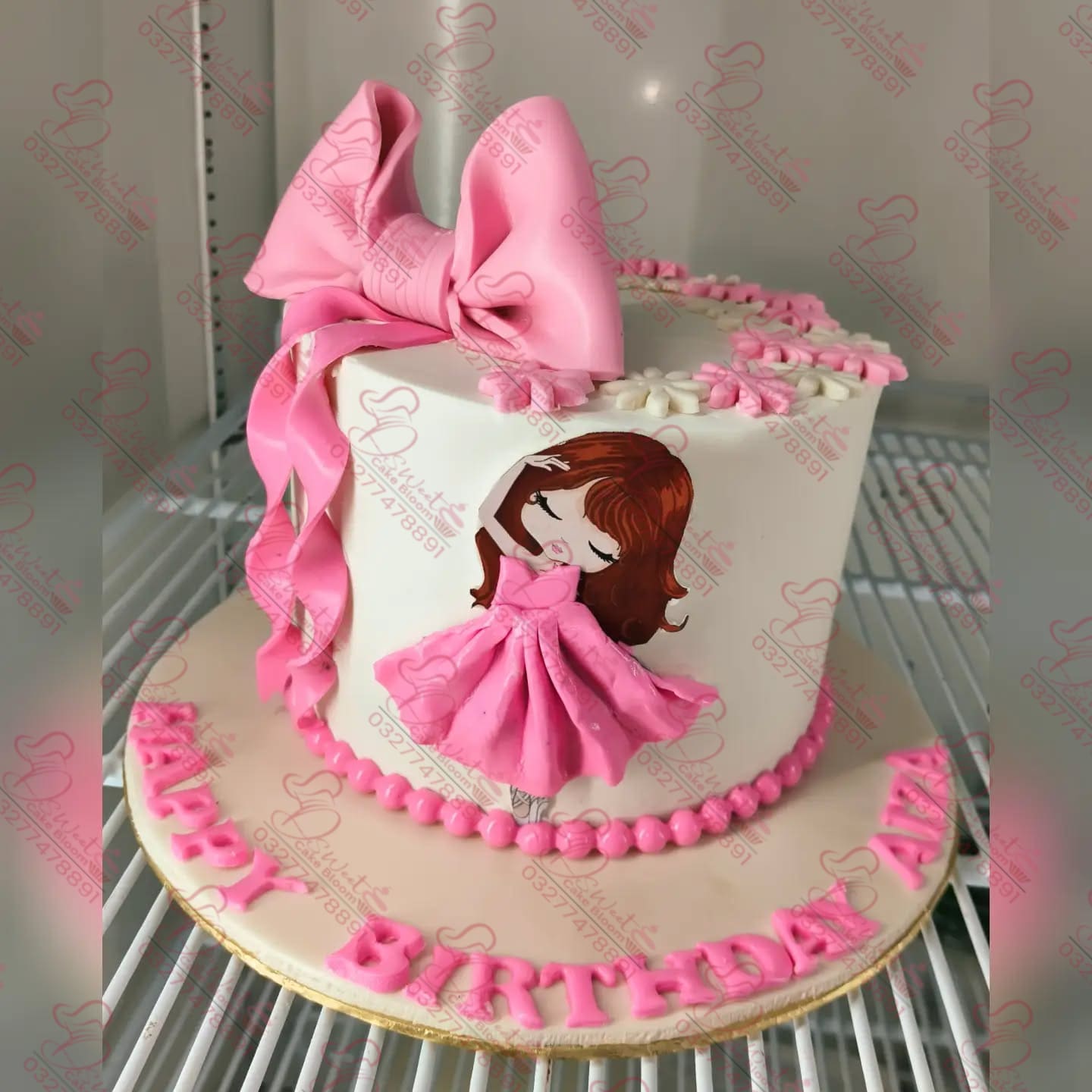 Cute Baby Girl Theme Cake Faisalabad
