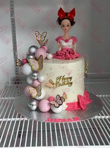 Doll Butterfly Barbie Cake Rawalpindi