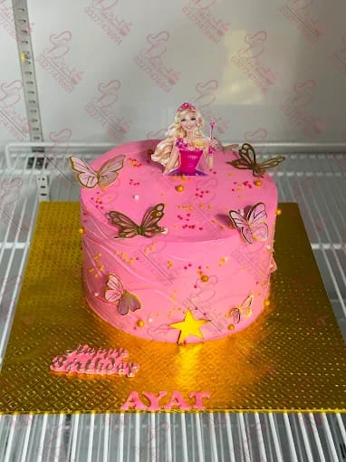 Pink Barbie Themed Birthday Cake Rawalpindi