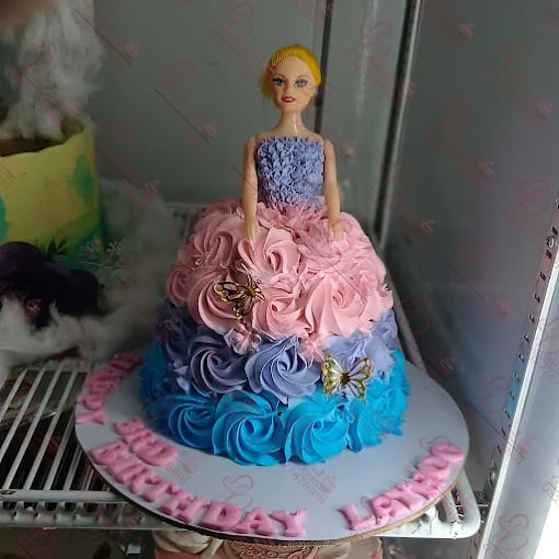 Barbie Doll Birthday Cake in Rawalpindi