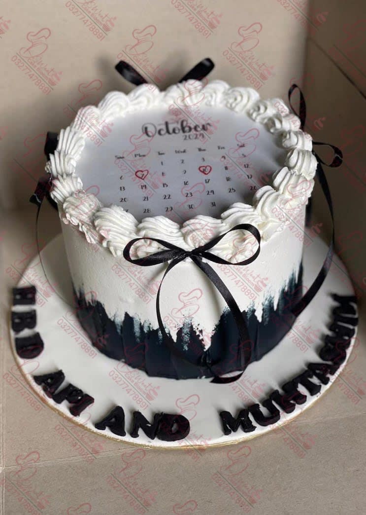 Custom Fire Calendar Theme Happy Birthday Cake Islamabad