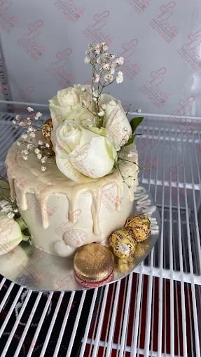 Elegant White Event Happy Birthday Cake Islamabad