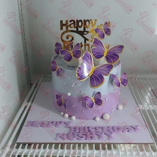Butterfly Themed Birthday Cake Rawalpindi