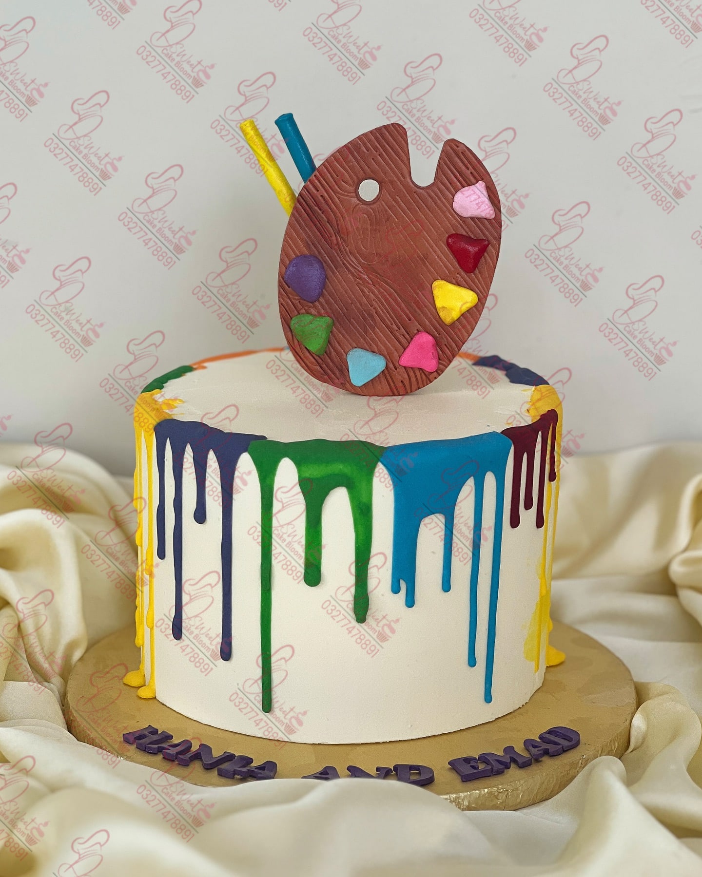 Artist Painter Themed Birthday Cake Rawalpindi