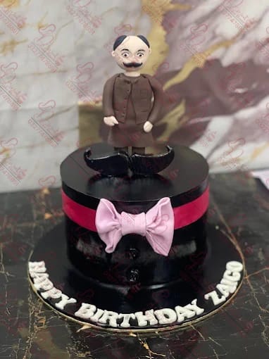 Gentleman Black Theme Cake Rawalpindi