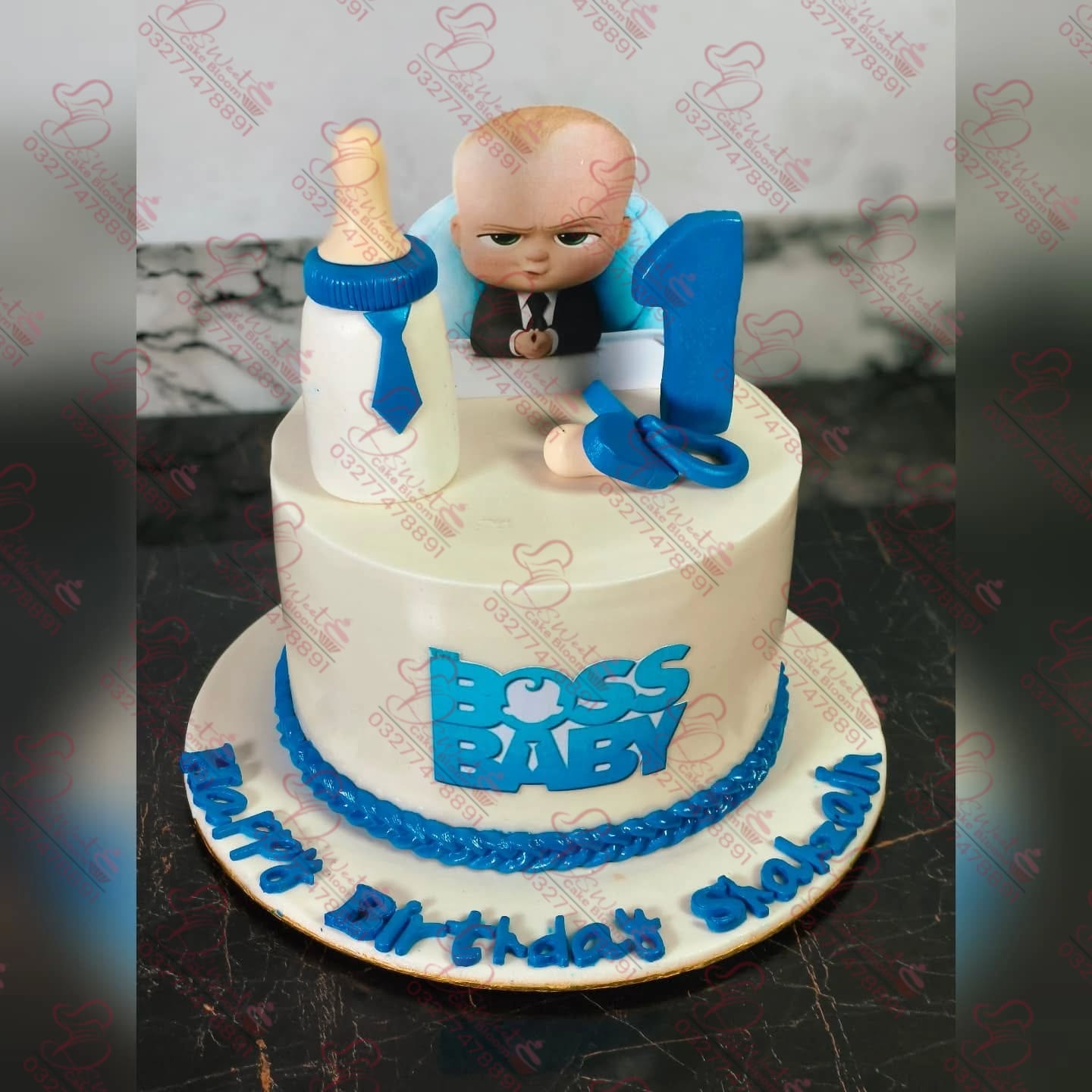 Boss Baby Theme 1st Birthday Cake Rawalpindi