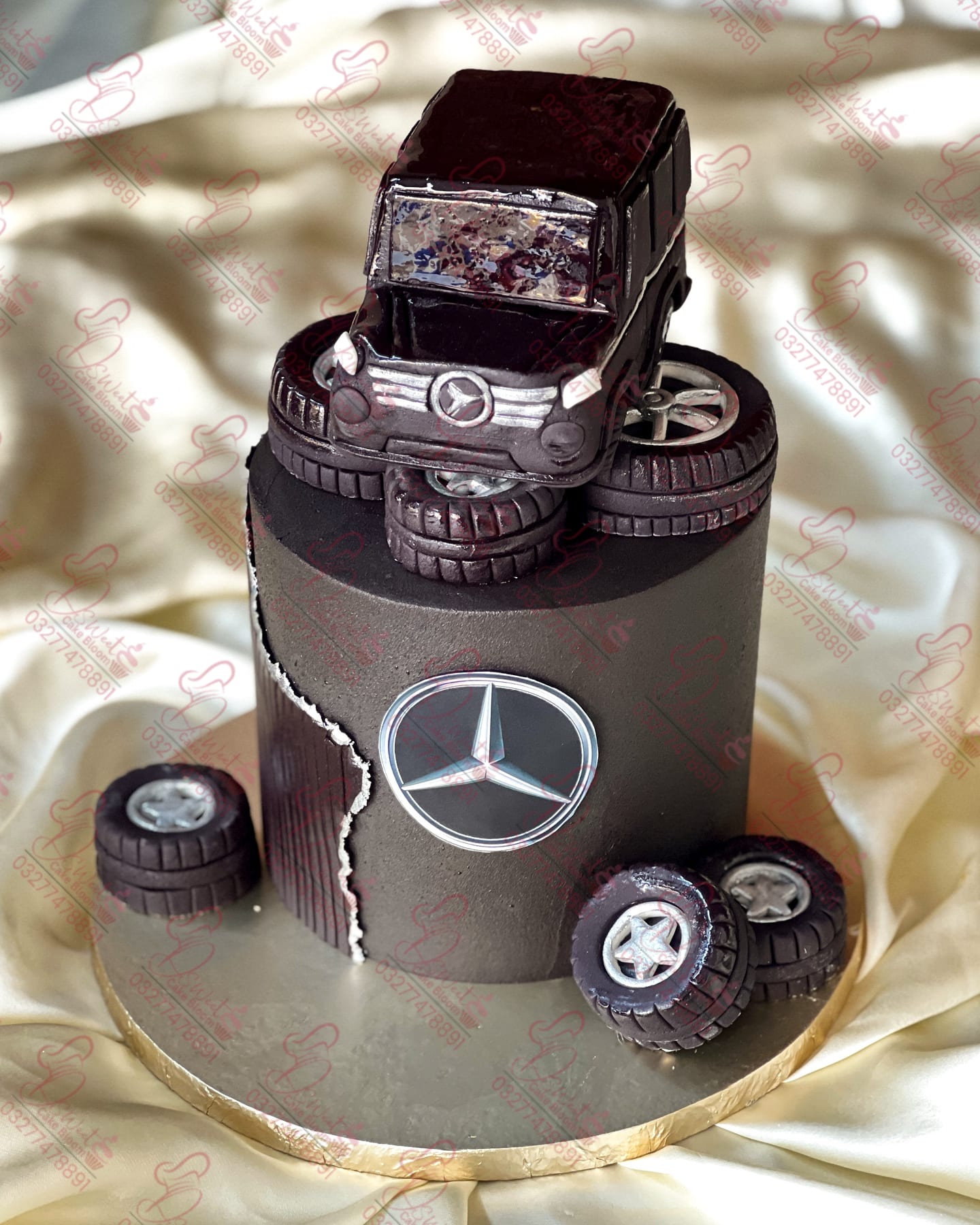 Mercedes G-Wagon Black Theme Cake Rawalpindi