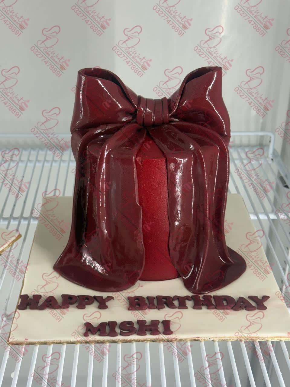 Bow Theme Birthday Cake Custom Design Islamabad