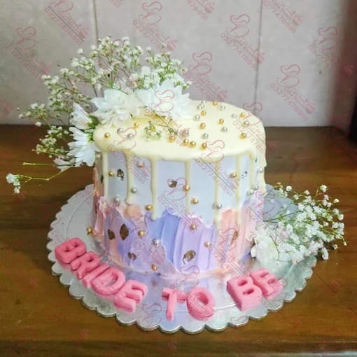Bride To Be Pink Bridal Shower Cake Rawalpindi