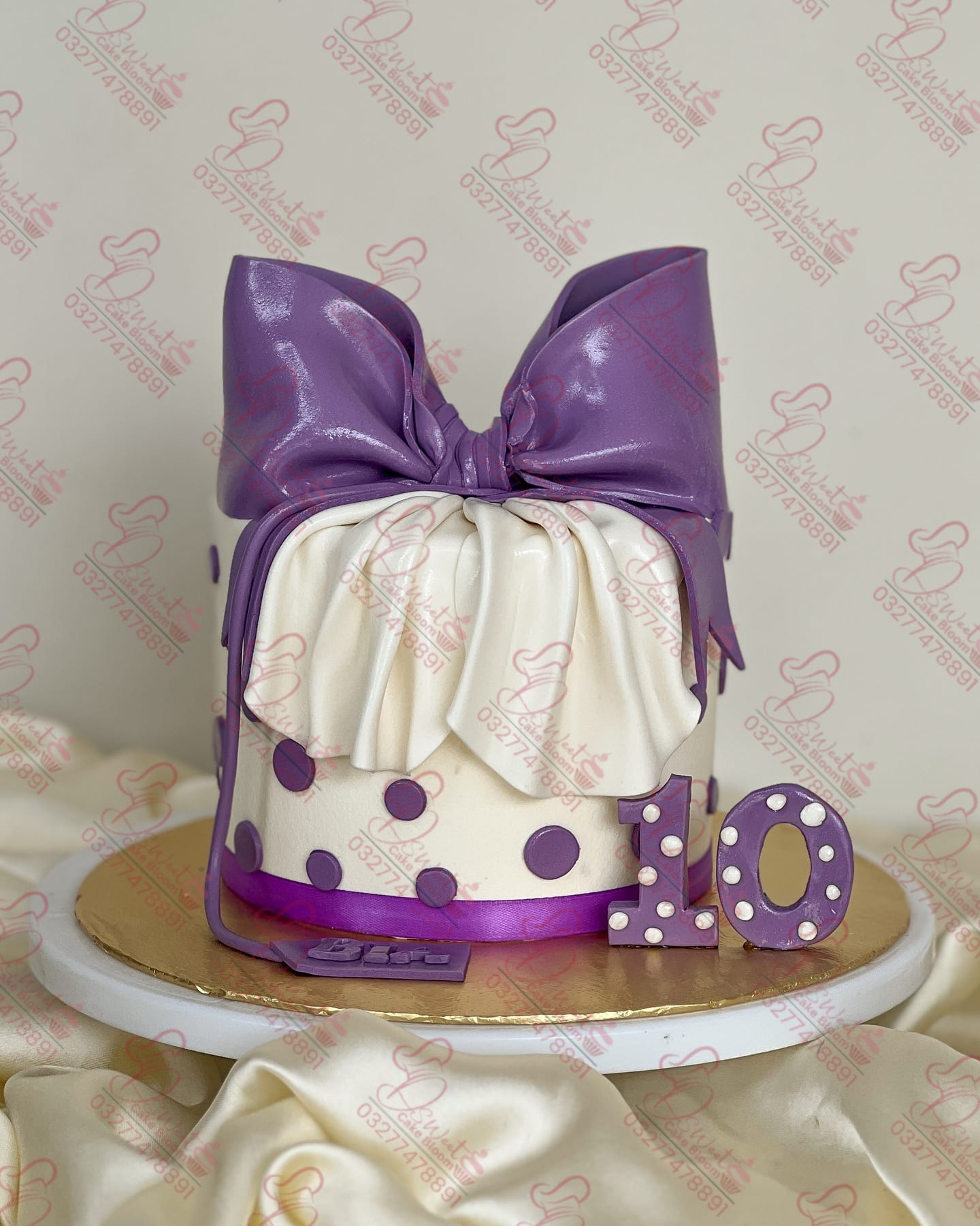 Custom Designed Bow Theme Cake E-8 Islamabad