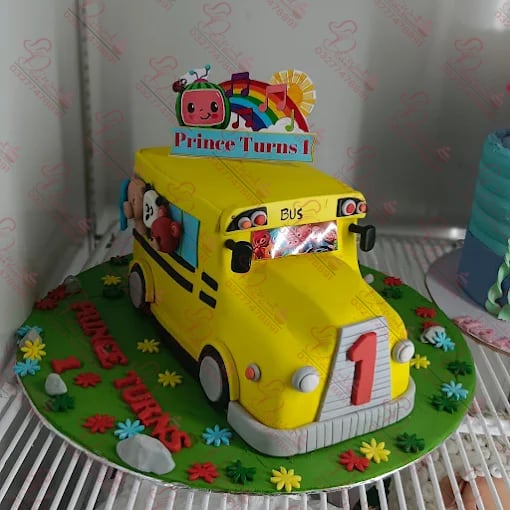 Cocomelon Bus Car Cake Rawalpindi