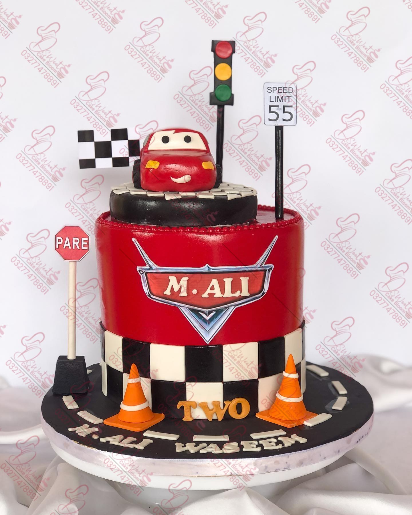Lightning McQueen Kids Car Cake in Rawalpindi