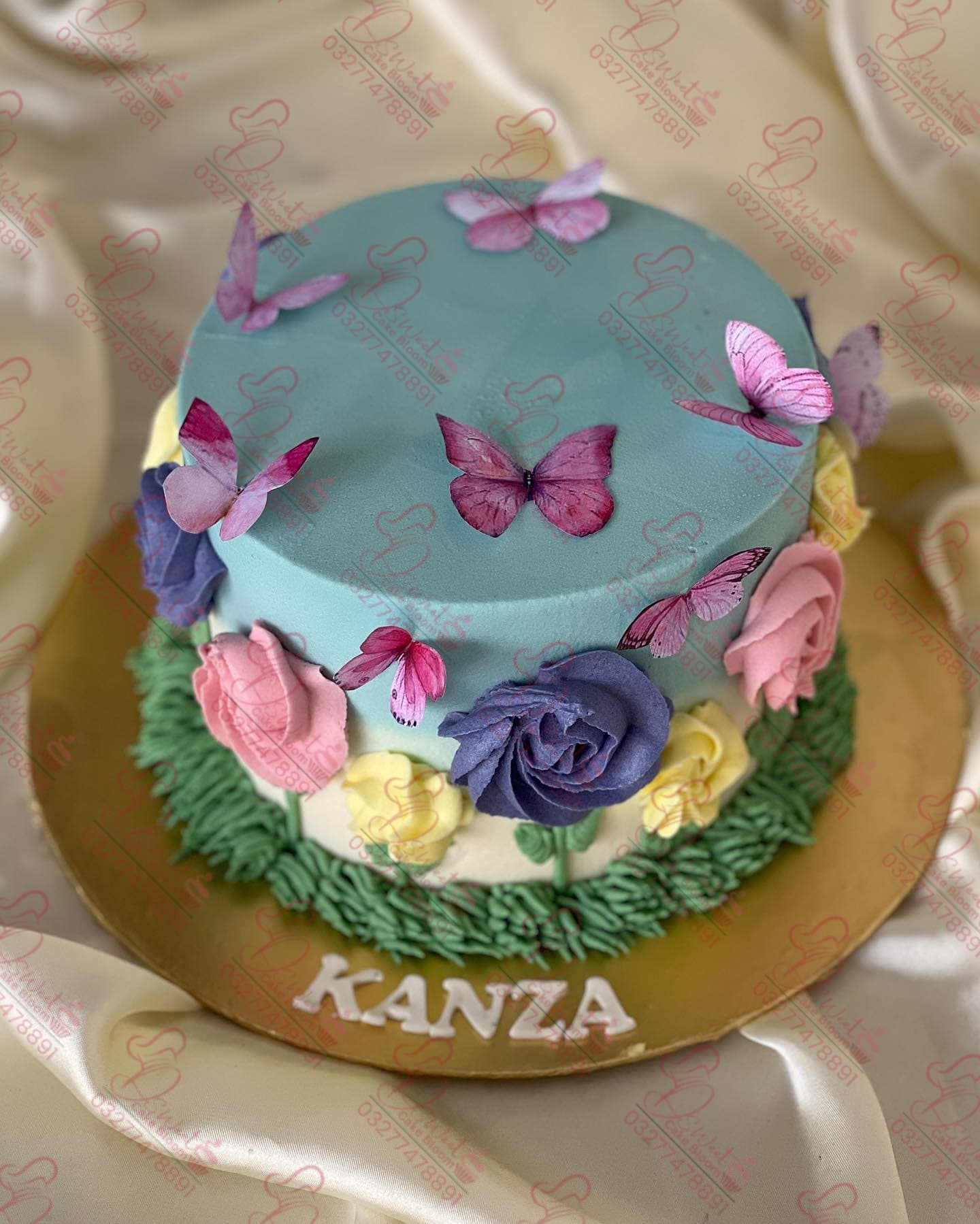 Butterfly Themed Birthday Cake D-12 Islamabad