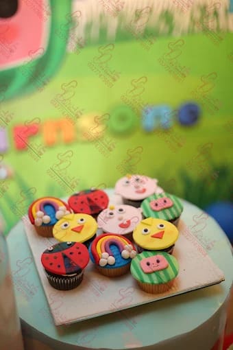 Cocomelon Themed Cupcakes Islamabad