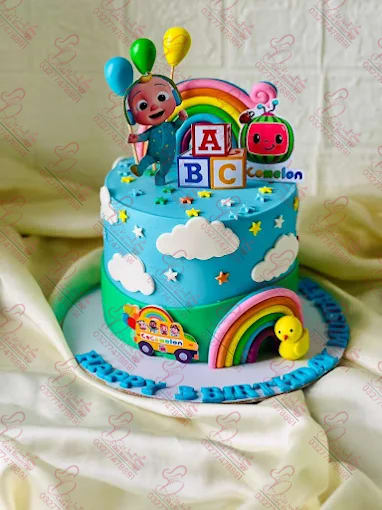 Cocomelon Red Dupatta Cake Islamabad