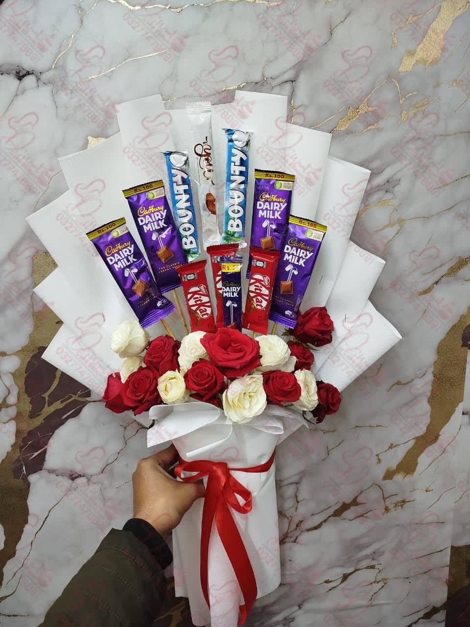 Emerald Gold Chocolate Bouquet Islamabad