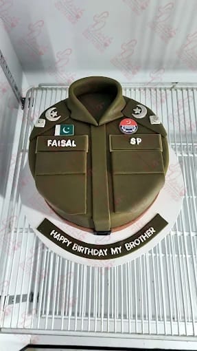Police Theme Cake in Islamabad