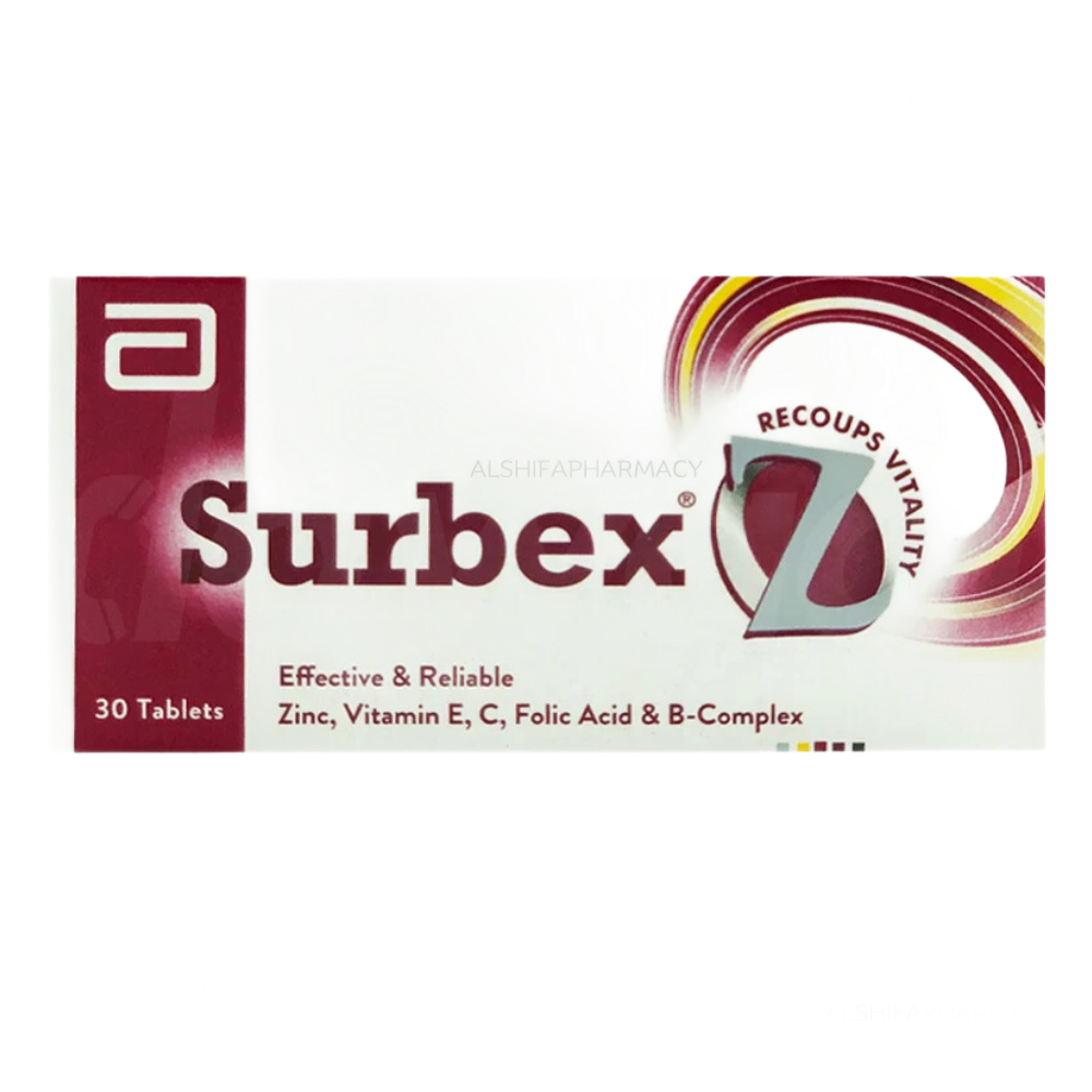 Surbex Z Tablets (1 Bottle = 30 Tablets)