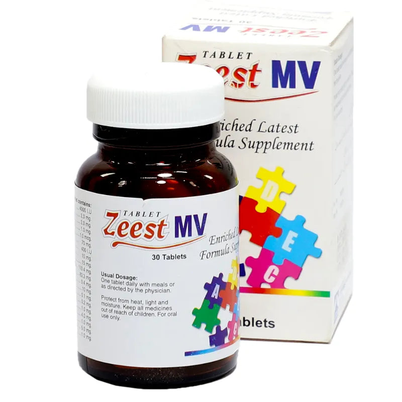 Zeest Mv Tablets (1 Bottel = 30 Tablets)