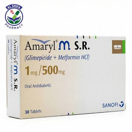 Amaryl MSR 2/500MG ( 3 Strips = 30 Tablets )