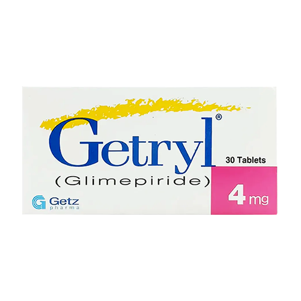 Getryl Tablets 4Mg (3 Strip = 30 Tablets) - Alshifa Pharmacy - Uses, Side Effect, Price in Pakistan
