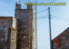 Reparación torre de la iglesia. Mayo.