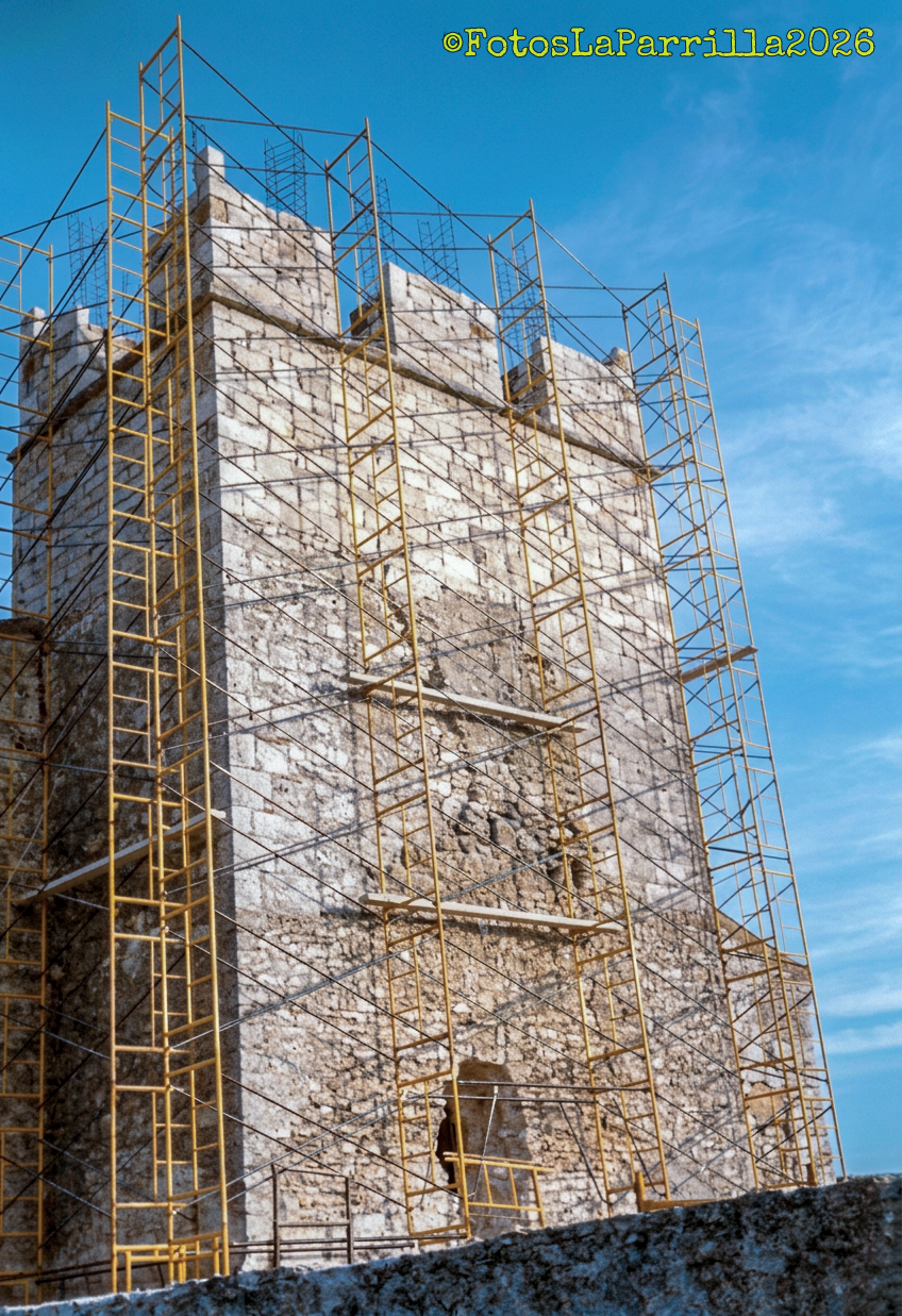 Reparación torre de la iglesia. Mayo.