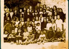 Grupo de Catequesis en La Parrilla de 1935
