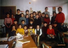 Alumnos de La Parrilla en los 80