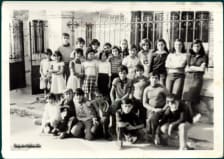 Alumnos de La Parrilla en los 70
