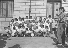 Alumnos de La Parrilla en los 70