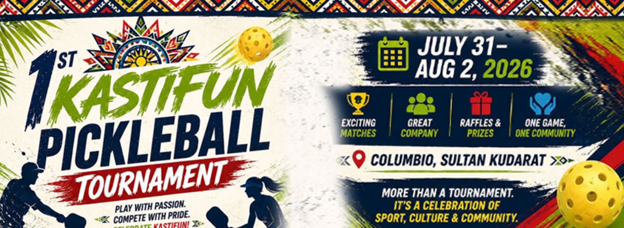 1ST KASTIFUN PICKLEBALL TOURNAMENT poster