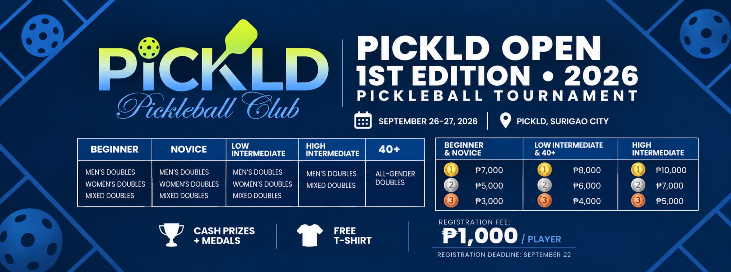 PICKLD OPEN 1ST EDITION 2026 poster