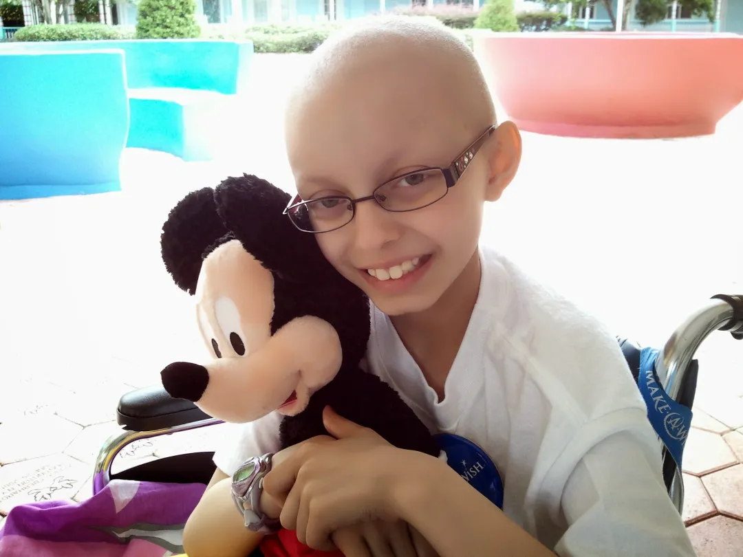Emily fighting with courage