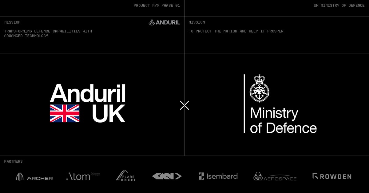 British Army Down Selects Anduril Uk To Build Land Autonomous Collaborative Platforms Andu