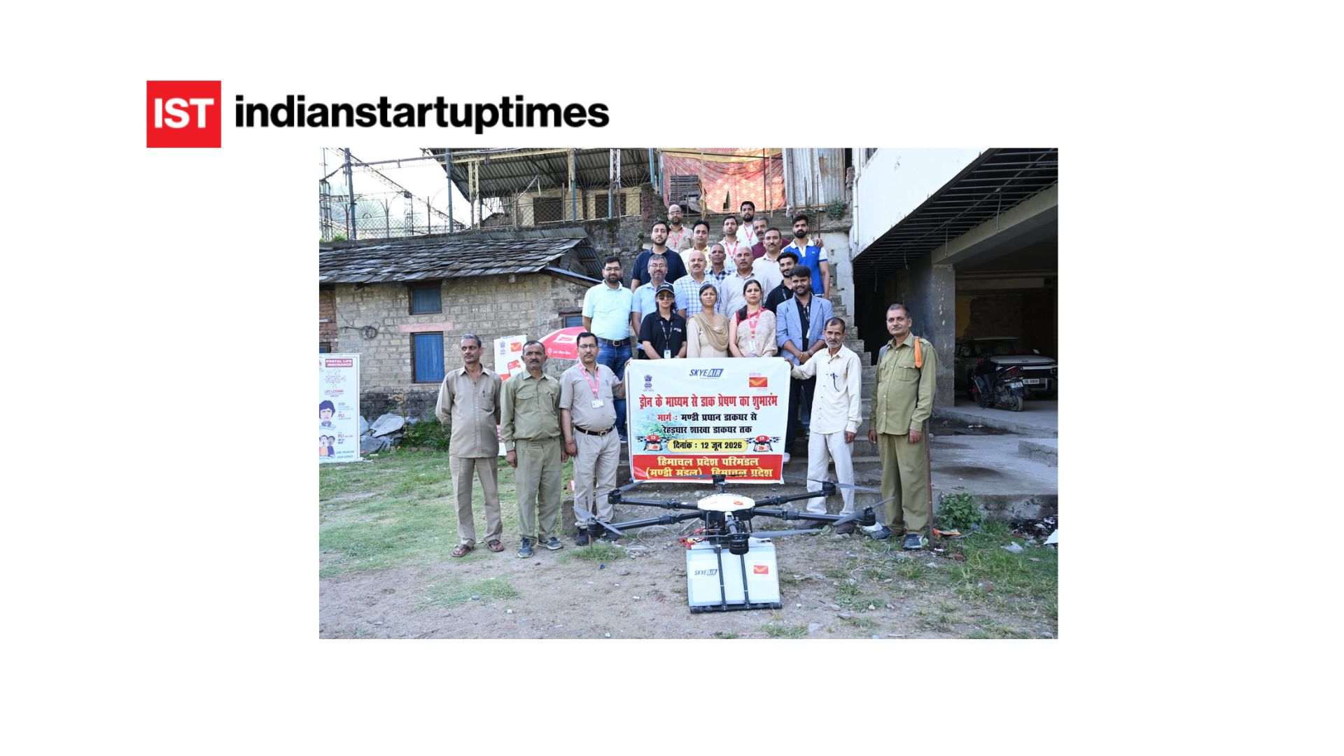 Skye Air Mobility And India Post Launch India S Largest Postal Drone Network Across 150 Ro