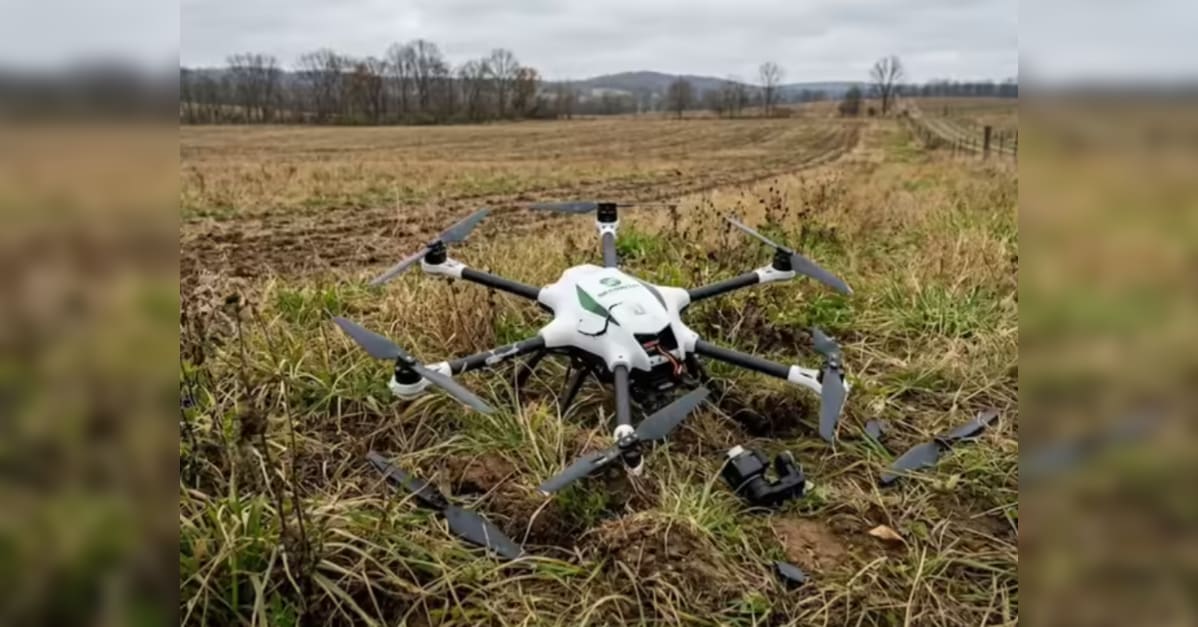 Uav Crashes Into Field During Test Flight In Uttar Pradesh