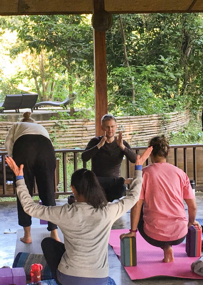 Learning to fall with a smile