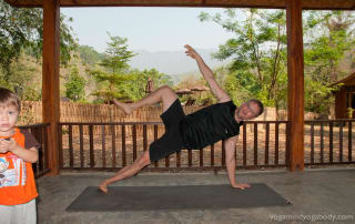 Can you observe yourself falling out of a yoga pose without judging yourself?