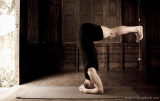 headstand is a challenging but rewarding inversion