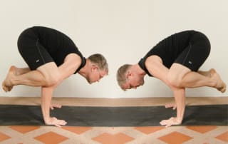 Crow is a great pose for experimenting with power and refinement