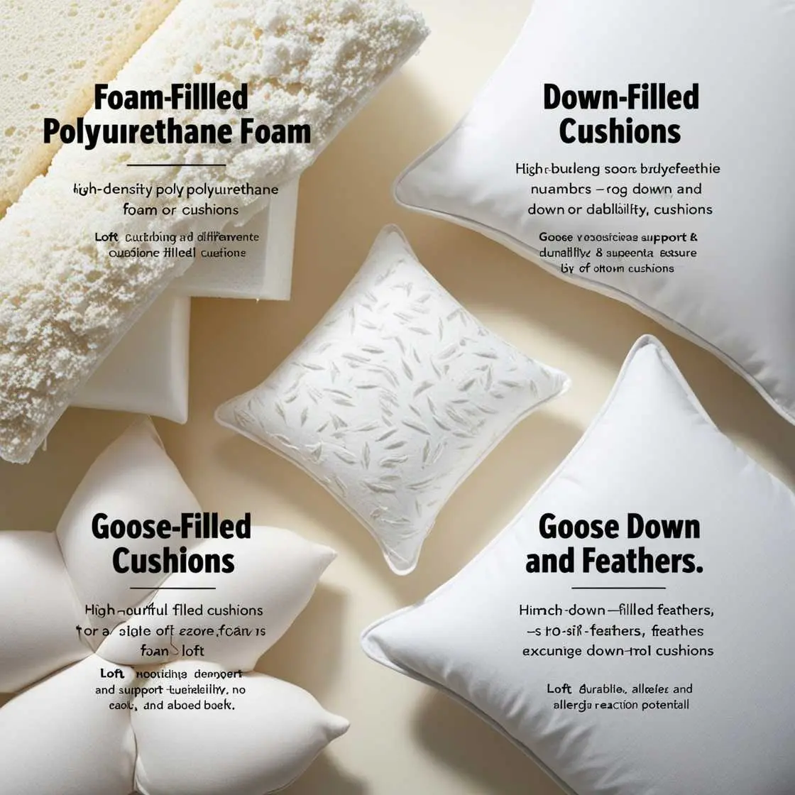 foam vs. down-filled