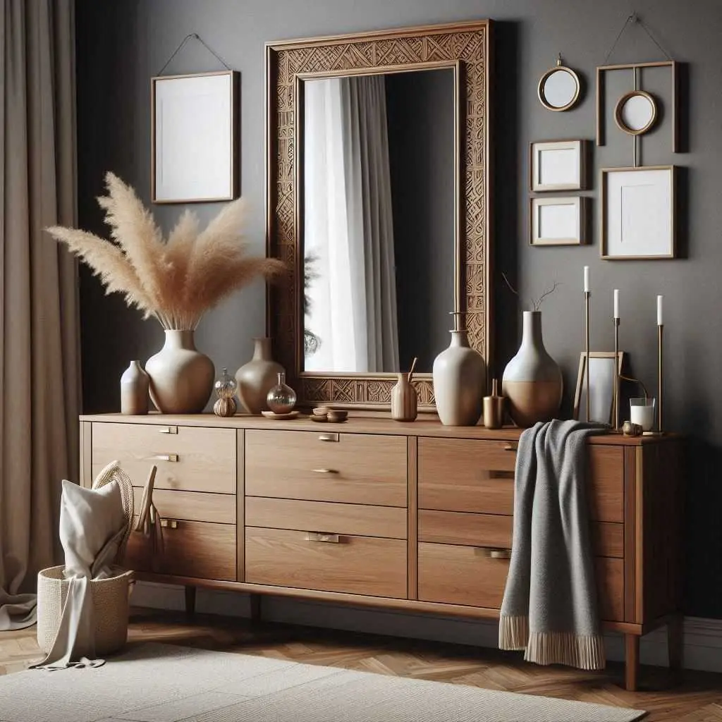 stylish wooden dresser