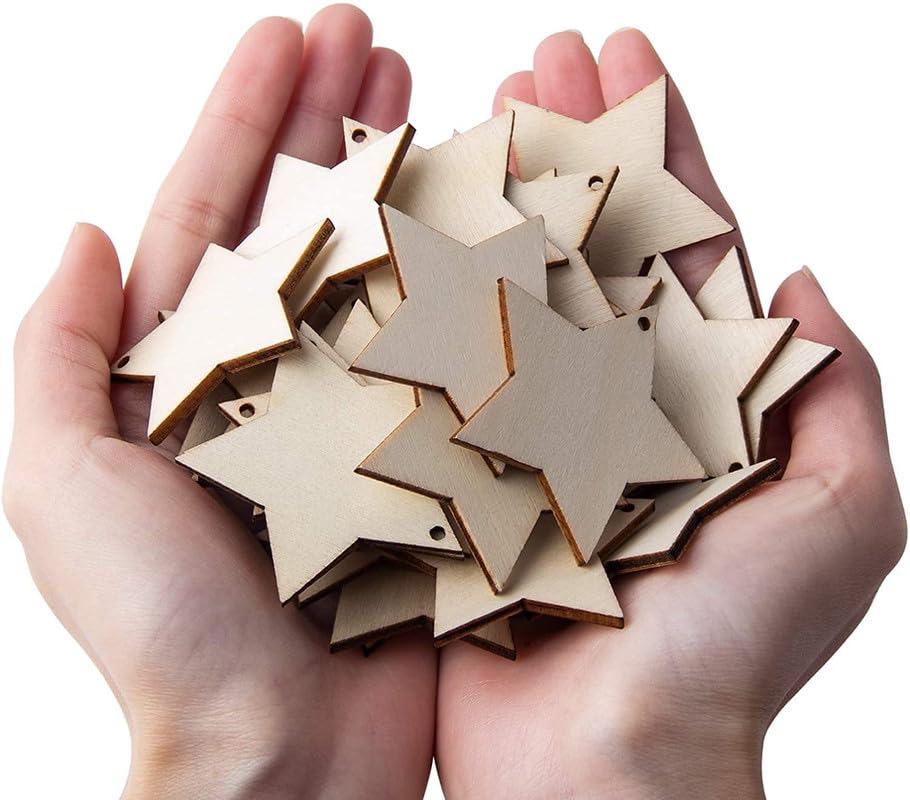 MDF Key Rings - Star