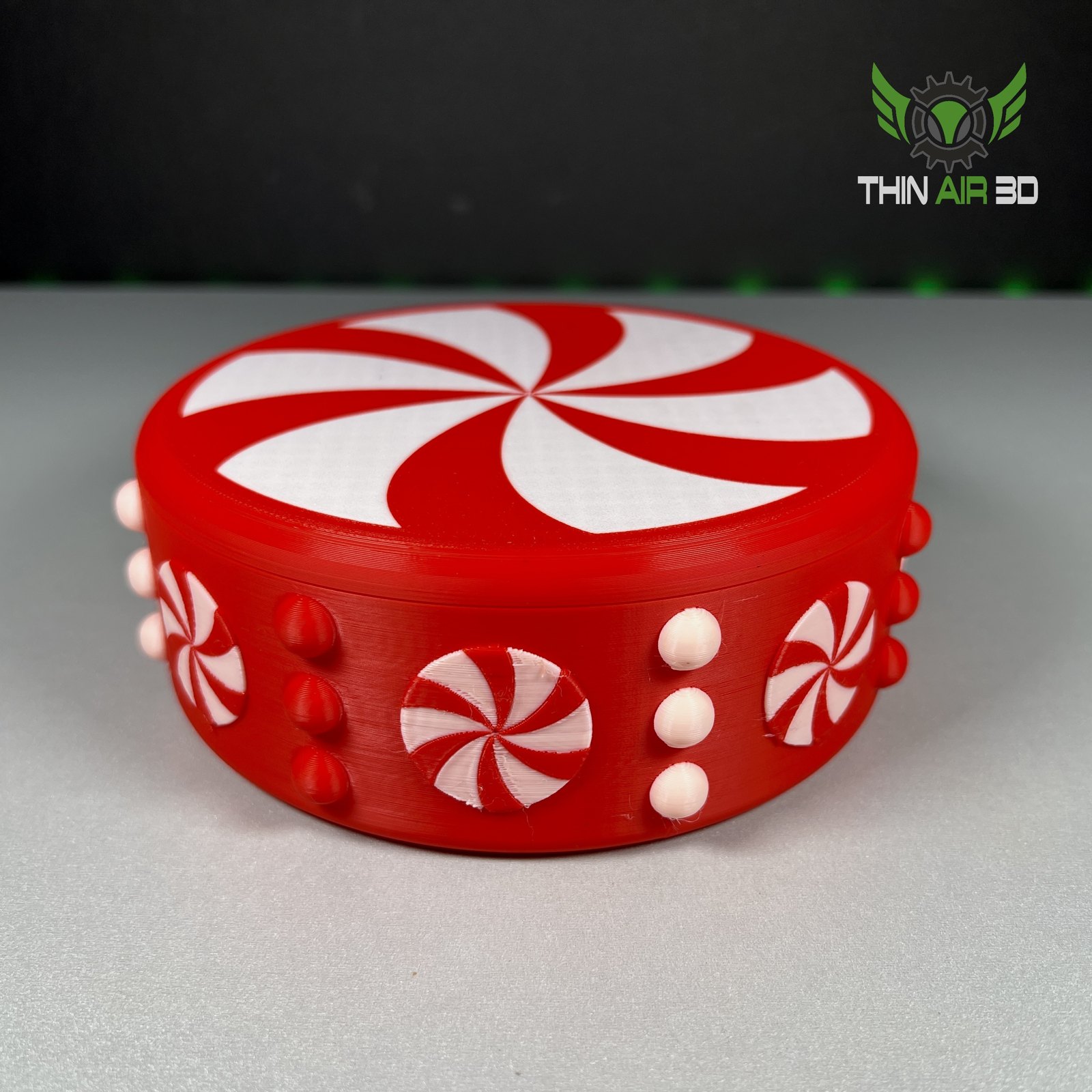 Peppermint Candy Bowl Or Storage Container