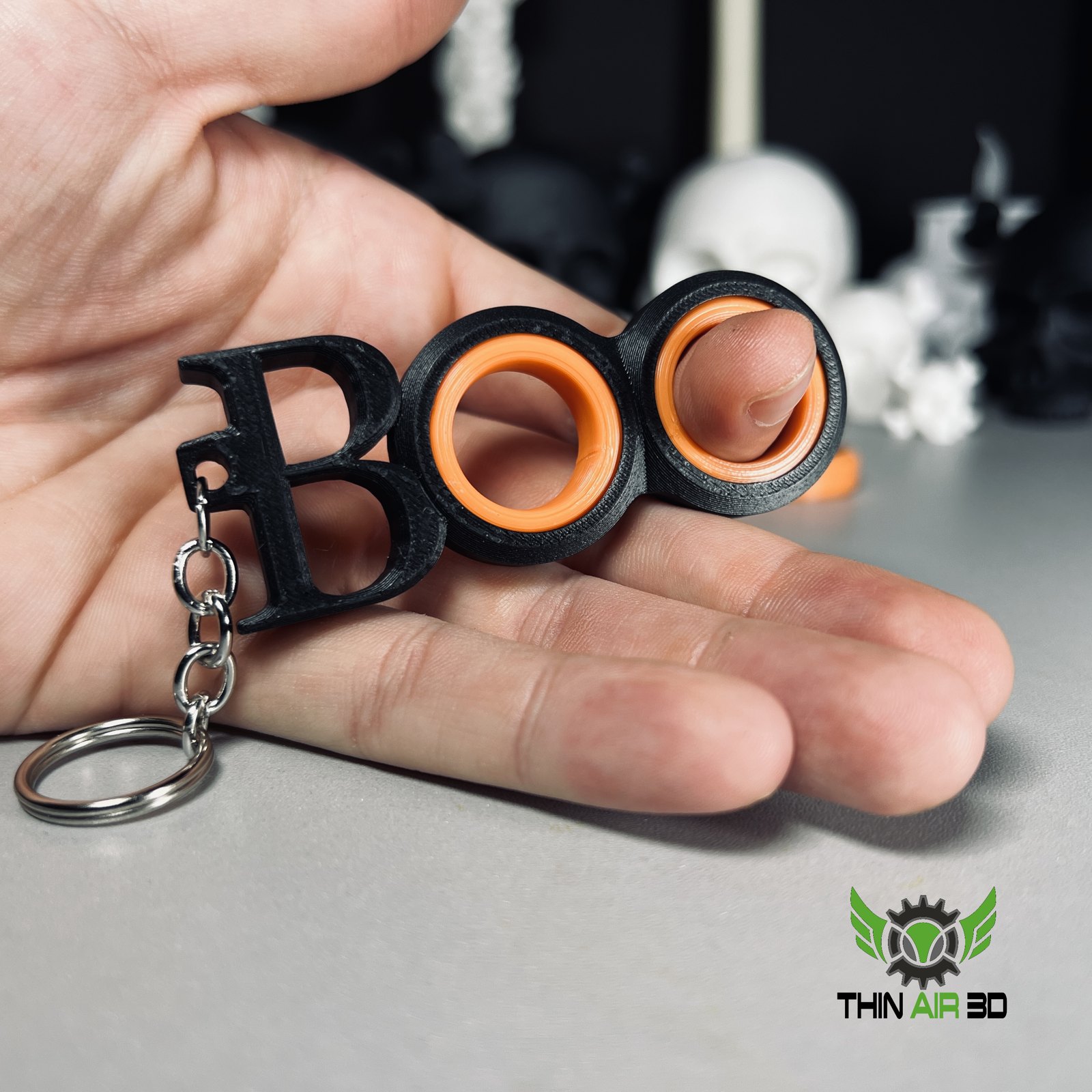 Boo Spinner Fidget Keychain Now Available