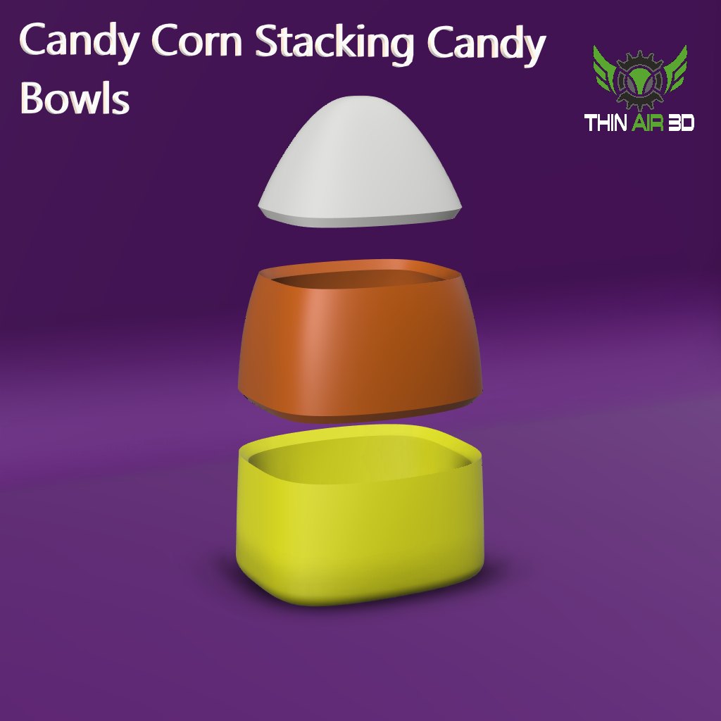 Candy Corn Stacking Candy Bowls